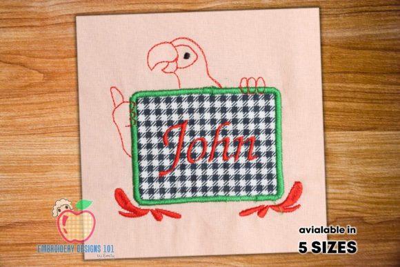 Applique Frame of Parrot: A Craft Fair Designer's Review