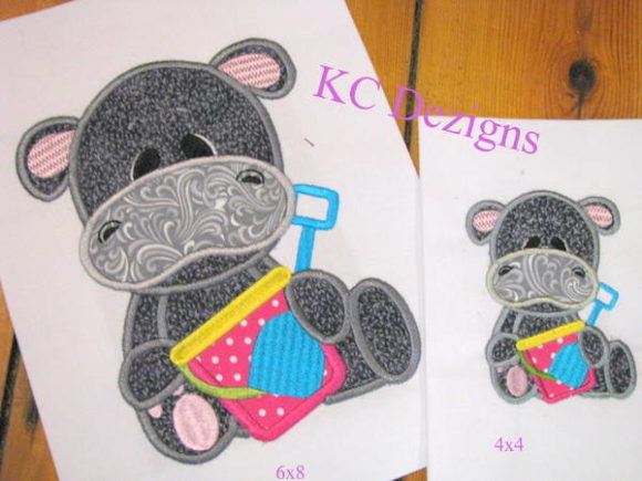 Beach Hippo with Bucket Spade Applique Review