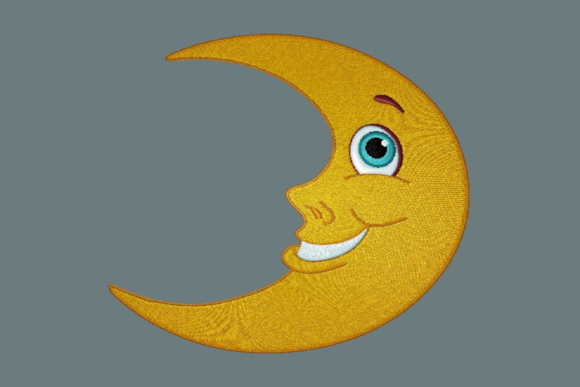 Happy Moon: A Designer's Take on Whimsical Embroidery