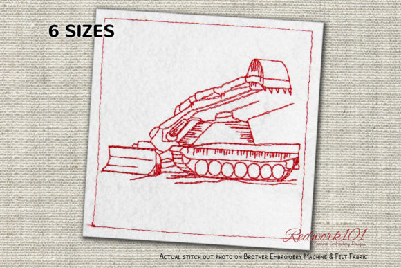 Military Engineering Vehicle: A Bold Redwork Review