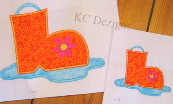 Rainboot Applique: A Sweet Spring Design for Handmade Gifts