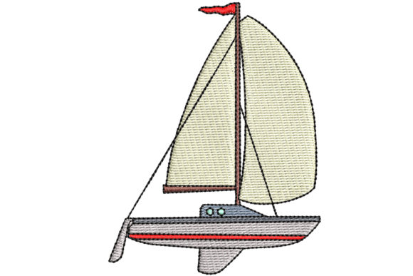 Sail Boat: A Nautical Gem for Holiday Embroidery Collections