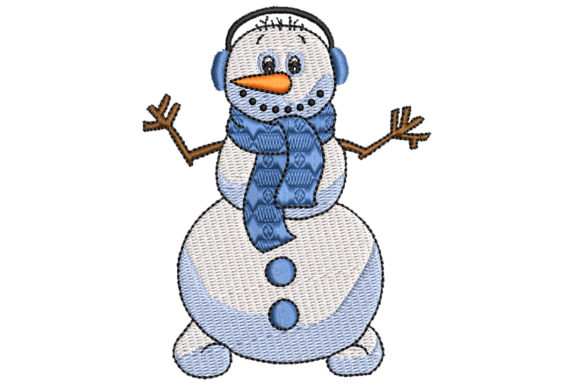 Snowman with Ear Mittens: A Festive Embroidery Review