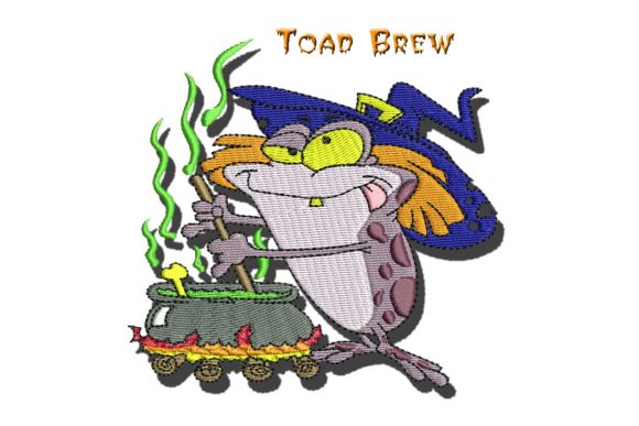 Toad Brew: A Spooky 5X7 Halloween Embroidery Review
