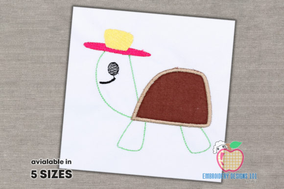 Turtle Wearing Hat Applique: A Designer's Review